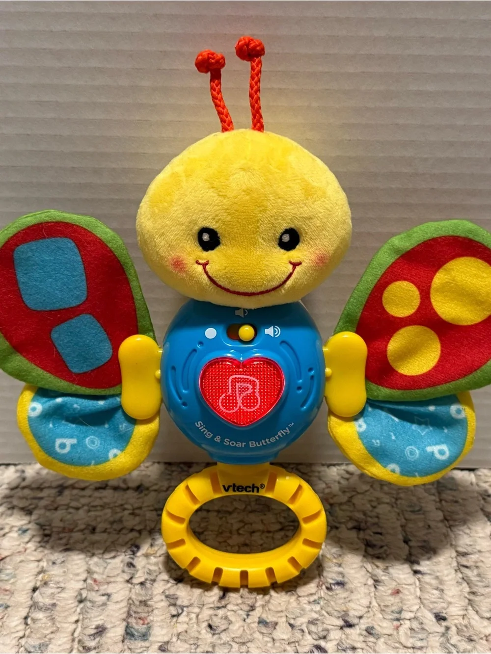 Vtech Sing & Soar Butterfly Baby TeachShapes, Numbers, Sounds, Grasping-tested